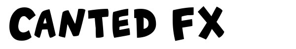 Canted FX font preview